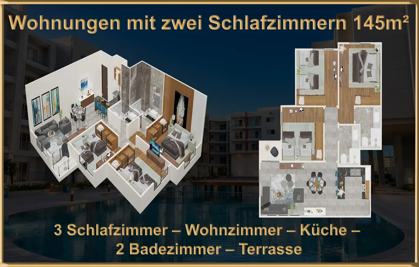 Wohnungen zum Verkauf in Hurghada 145 m²